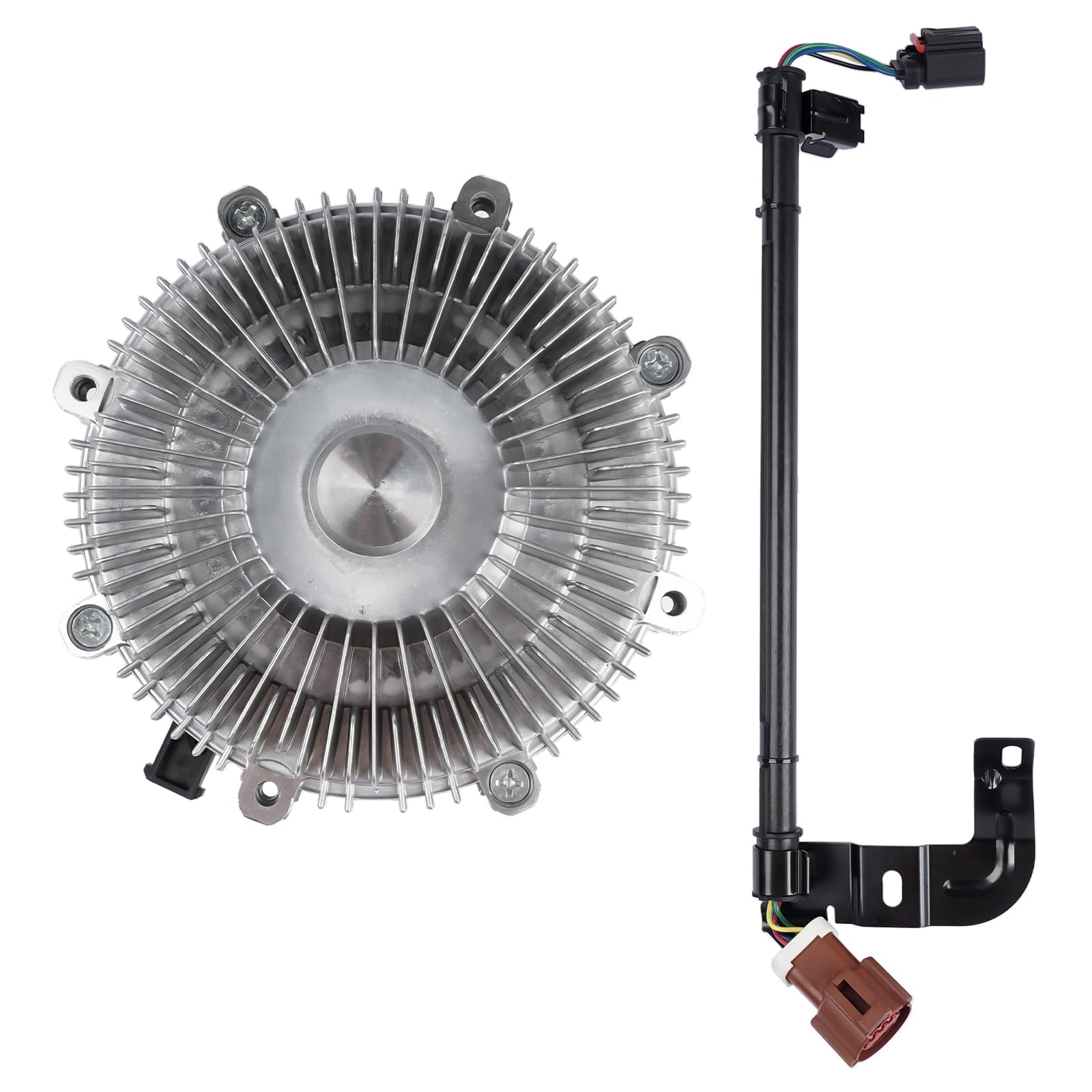 High Performance 7L2Z8A616A Electronic Radiator Cooling Fan Clutch Replacement for Ford Explorer 2006-2010, Explorer Sport Trac 2007-2010 & Mercury Mountaineer 2006-2010 with 4.0L 4.6L Engine - OEM 3263 YB-3076 46055 - Perfect for Overheating Prevention & Engine Cooling System Repair
