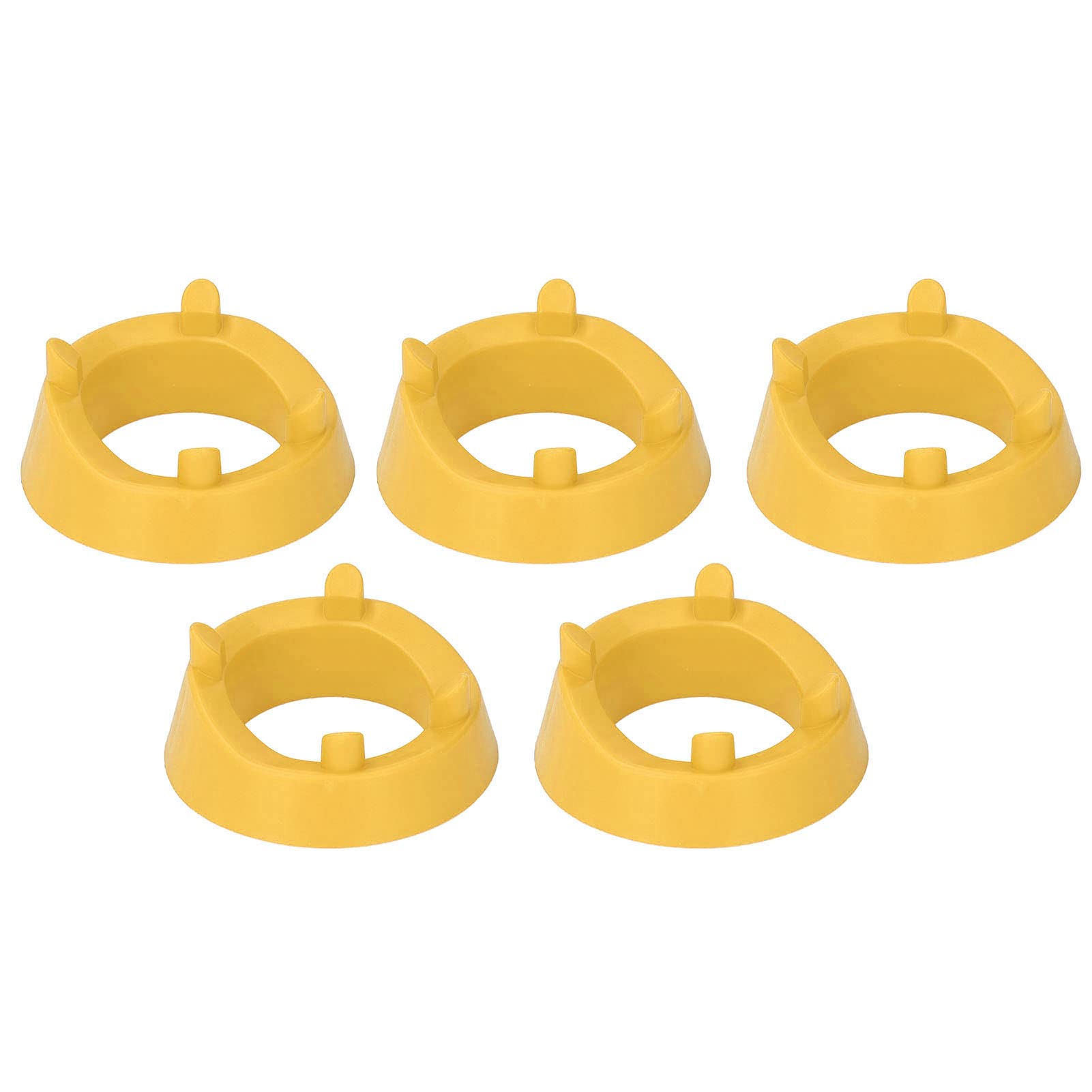 Hztyyier 5-Piece Plastic Ball Stand Set - Round Display Stand for Volleyball, Basketball, Soccer & Sports Balls | Durable Ball Holder for Gym, Sports Court & Home Decor