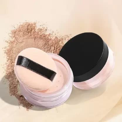 Oil-Free Matte Finish Loose Face Powder for Long-Lasting Makeup | Perfect for Oily Skin & Everyday Wear