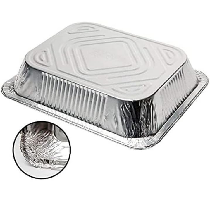 20-Pack 9 x 13 Inch Heavy Duty Disposable Aluminum Pans for Baking, Roasting & Food Storage - Deep Half Size Cookware for Thanksgiving, Christmas & Holiday Meals - Perfect for Casseroles, Lasagna & Meal Prep