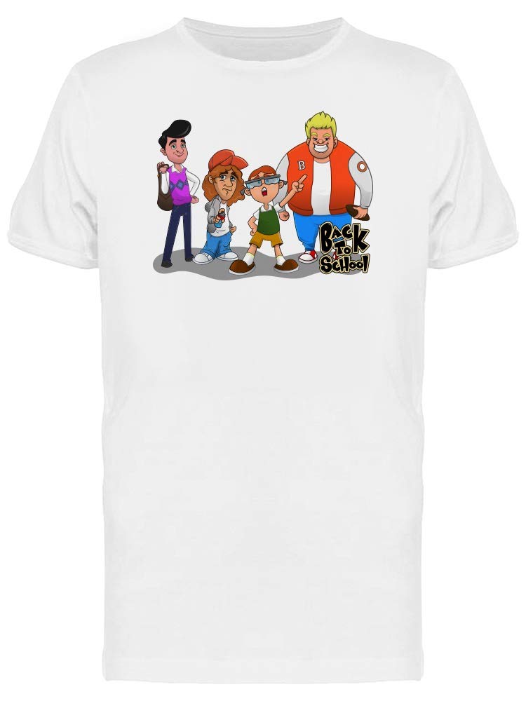 Trendy Cartoon Graphic T-Shirt for Men - Perfect for Back to School, Casual Wear & Everyday Outfits