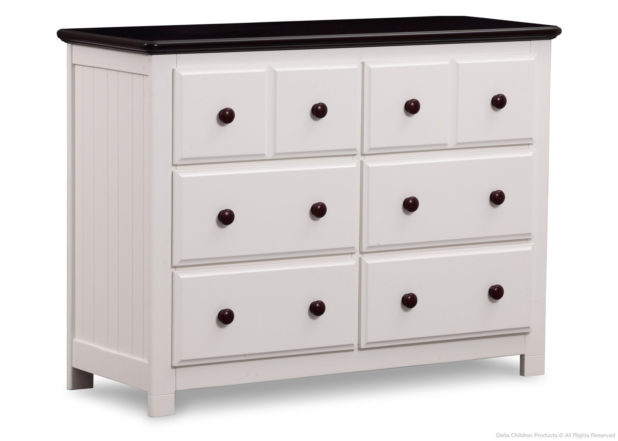 Chalet 6 Drawer Dresser - Solid Wood Bedroom Chest of Drawers for Clothes Storage | Perfect for Master Bedroom, Guest Room & Dorm Organization