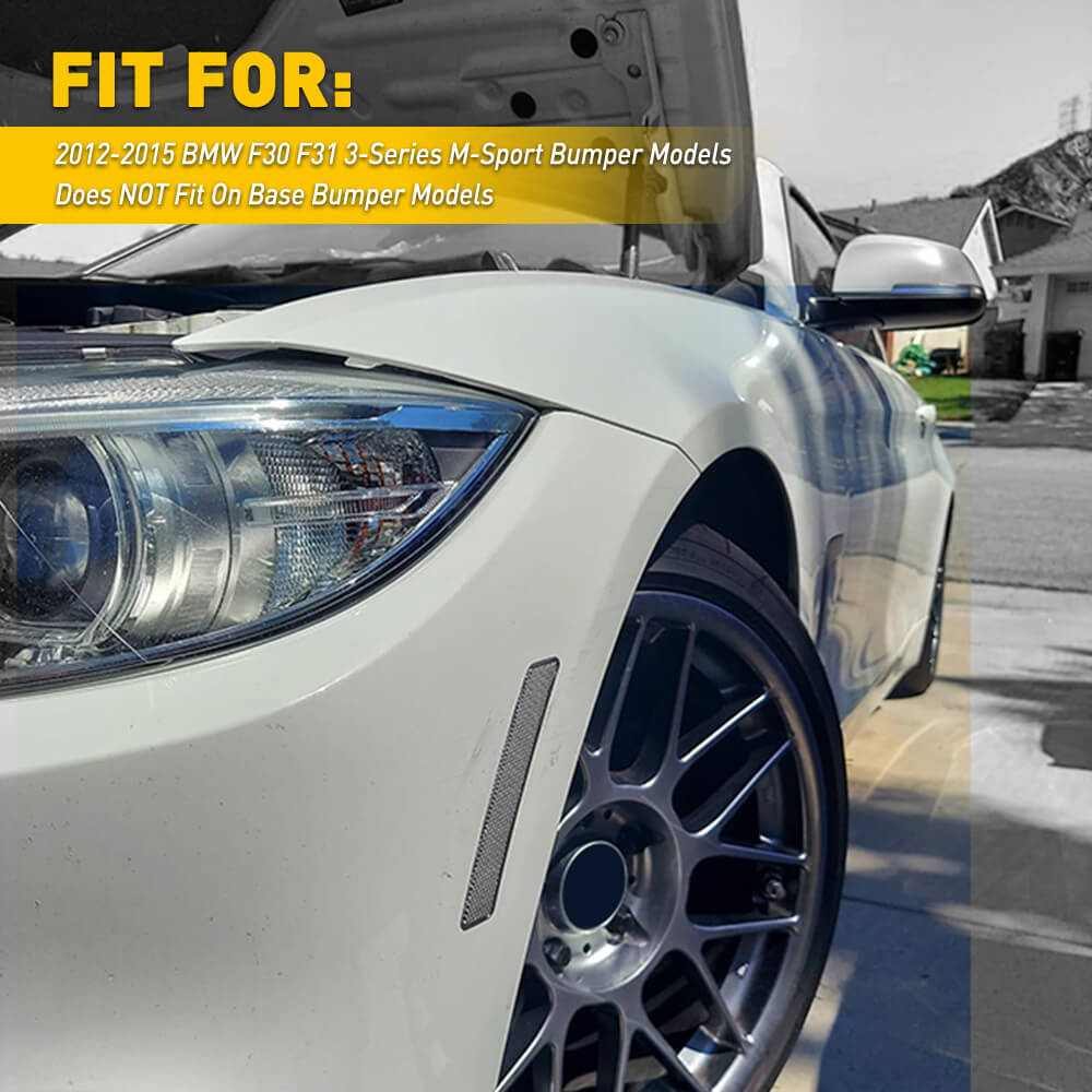 Clear Front Bumper Reflector Side Marker Lights for 2012-2015 BMW F30 F31 Series - Enhance Visibility & Style for Night Driving & Custom Car Mods