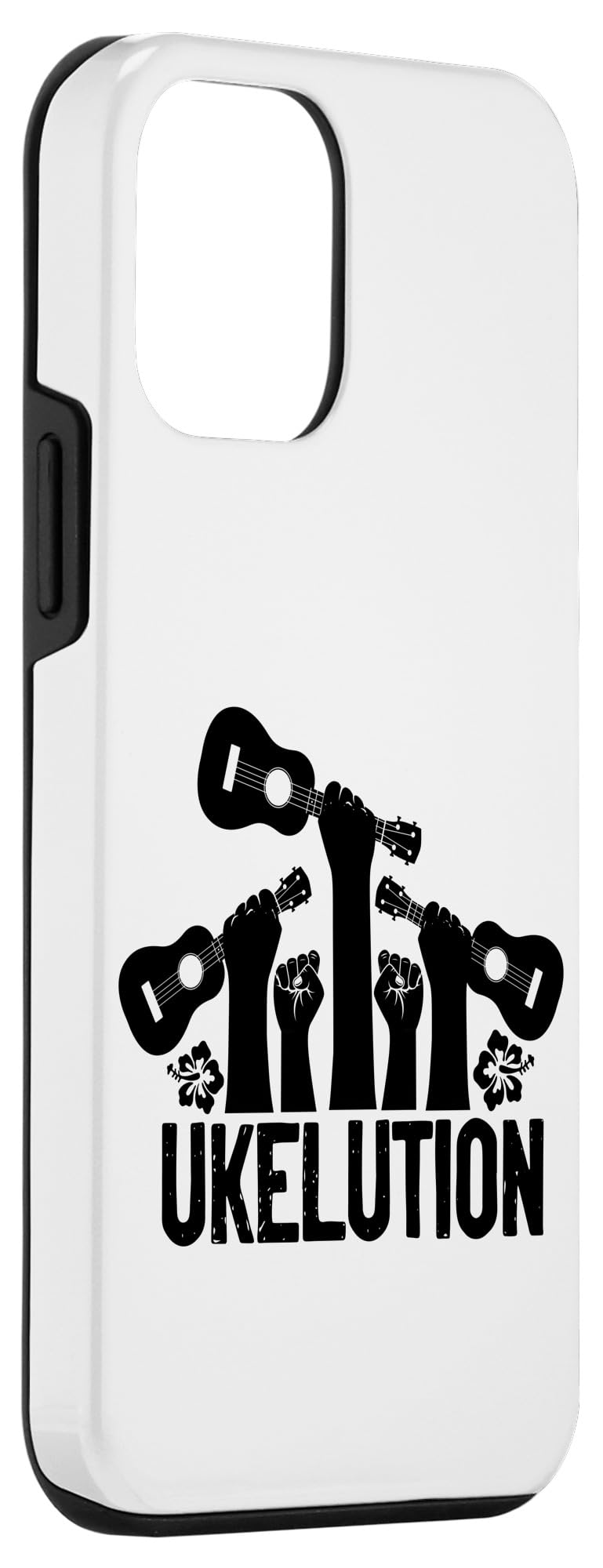 iPhone 12 Mini Hawaiian Ukulele Design Protective Case - Durable Phone Cover with Tropical Uke Pattern, Perfect for Beach Vacations & Music Lovers