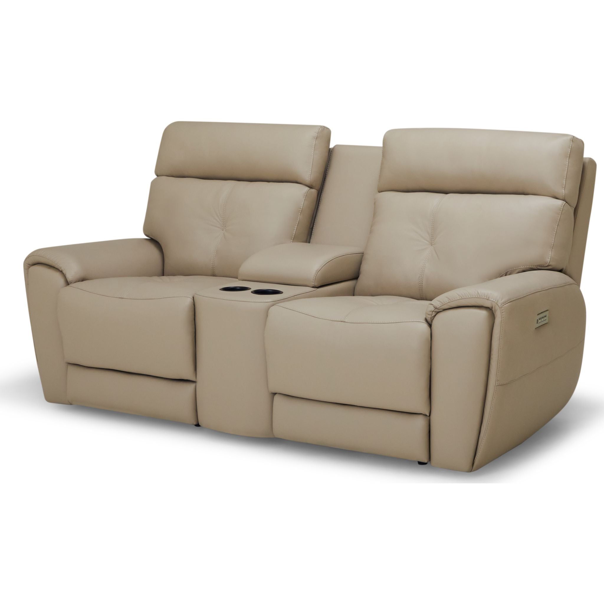Aedon Power Reclining Loveseat with Adjustable Headrest & Lumbar Support - Modern Comfort for Living Room, Home Theater & Small Spaces - Bali Harvest Collection
