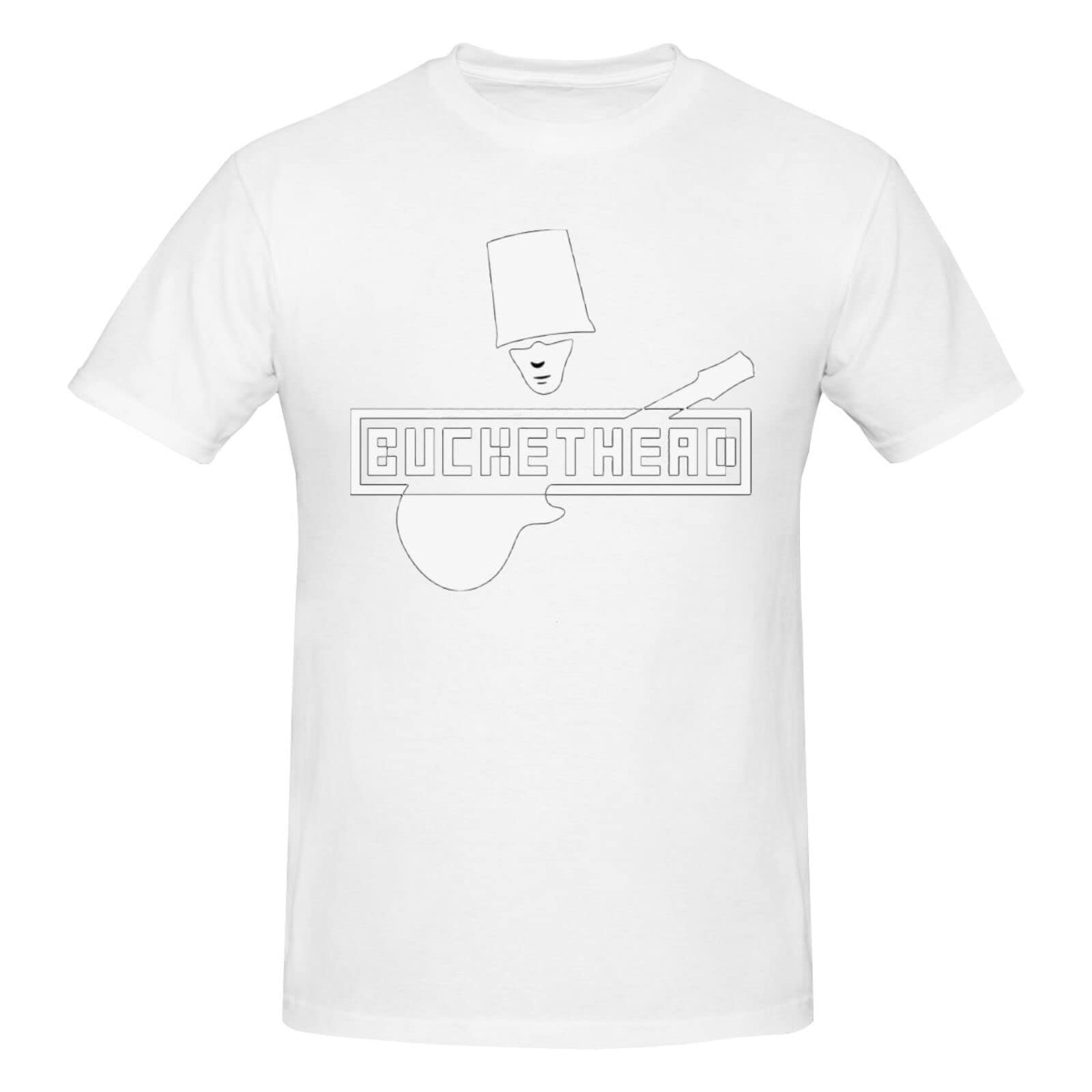 Buckethead Men's Short Sleeve Graphic T-Shirt - Cotton Black Tee for Outdoor Activities, Concerts & Casual Wear