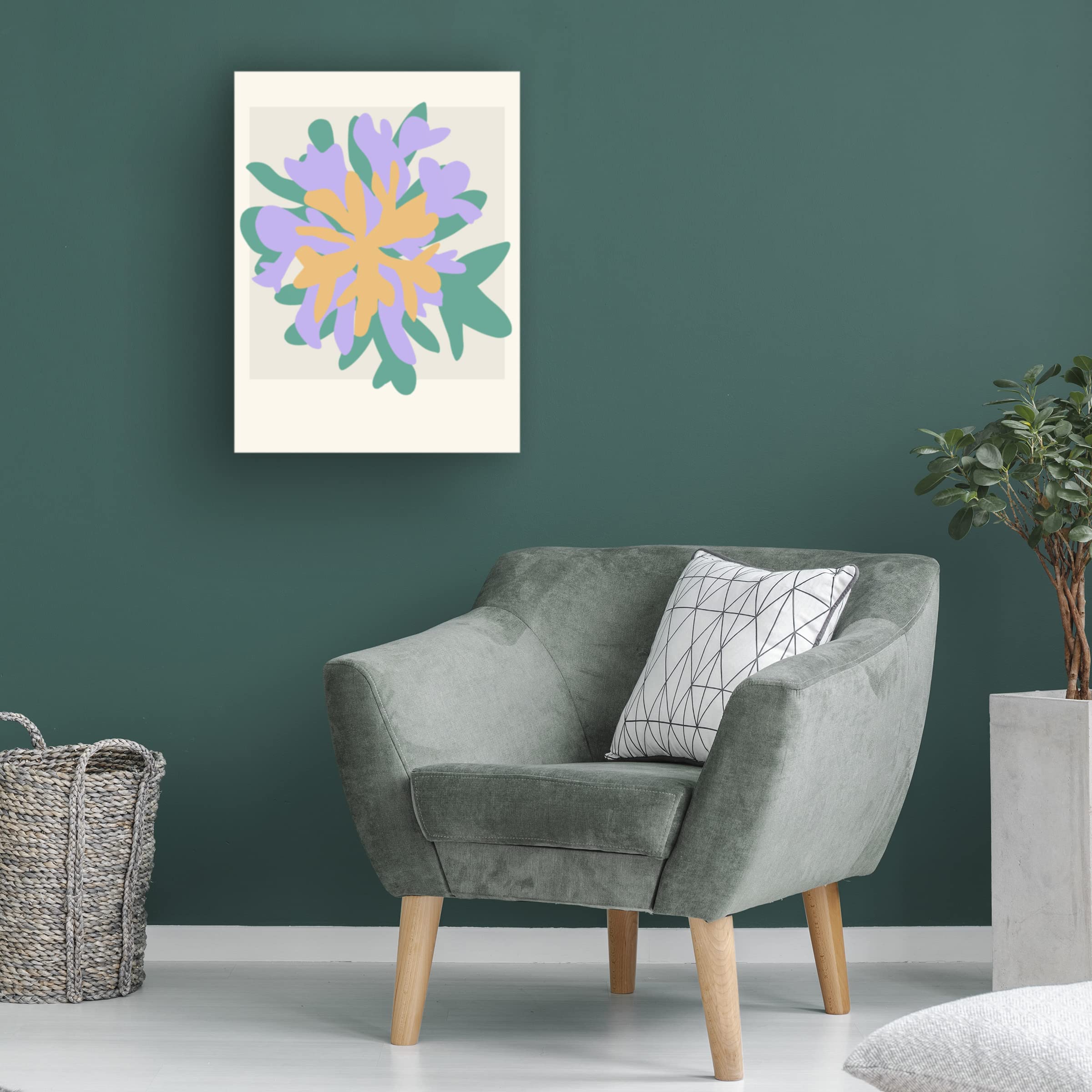 Trademark Fine Art 'Coral Bloom I' Canvas Wall Art by Melissa Wang - Vibrant Floral Painting for Living Room, Bedroom & Office Decor