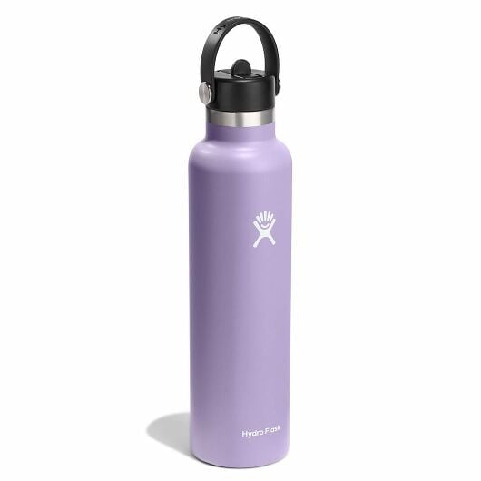 24 oz Standard Mouth Water Bottle with Flex Straw Cap - Leak Proof, BPA Free, for Gym, Hiking & Outdoor Activities