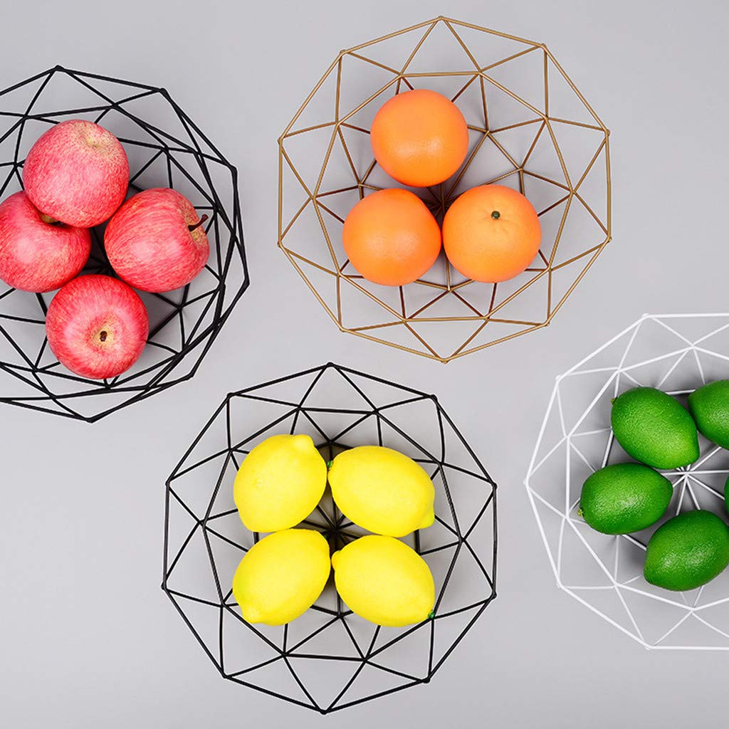 Stainless Steel Fruit Basket Container - Kitchen Drain Rack for Fruits, Vegetables & Snacks | Rust-Proof Wire Mesh Bowl for Countertop Storage & Drying | Perfect for Kitchen, Pantry & Dining Table Organization