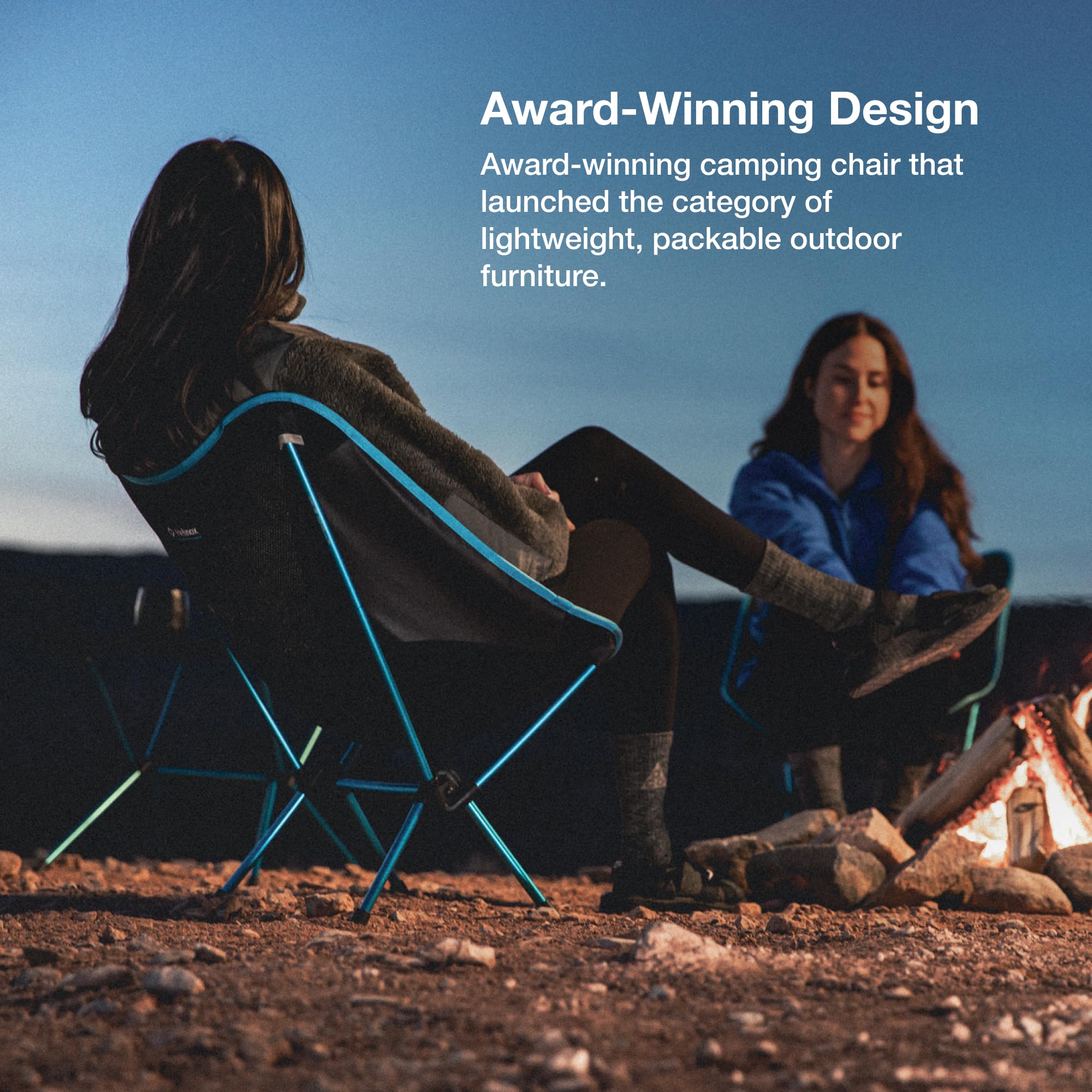 Helinox Chair One Original - Lightweight, Compact, Collapsible Camping Chair for Outdoor Adventures, Hiking, Backpacking & Beach Trips
