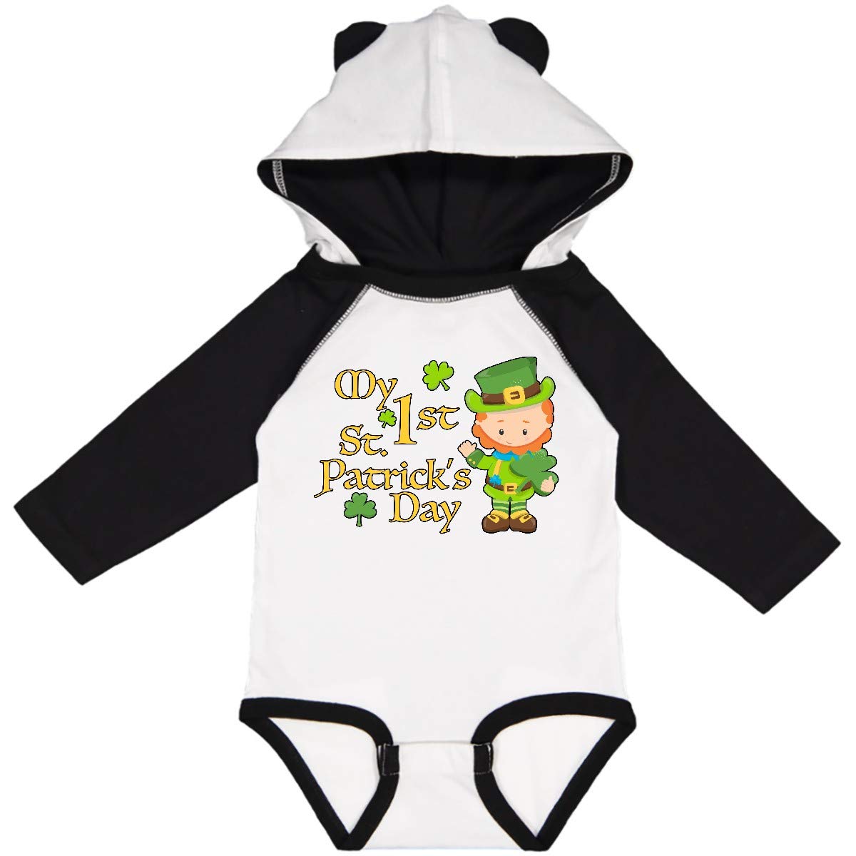 Inktastic My First St. Patrick's Day Outfit - Adorable Leprechaun Long Sleeve Creeper for Babies | Perfect for St. Paddy's Day Celebrations, Photo Shoots & Irish-Themed Parties