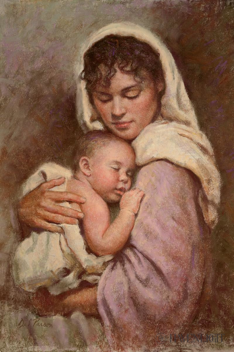 Mary S Son by Del Parson - Religious Wall Art Painting - Perfect for Home Decor, Church, and Sunday School Classroom