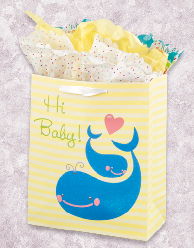 Whale-Themed Gift Bags for Baby Showers & Garden Parties - Perfect for Birthday Presents, Wedding Favors, and Special Occasions