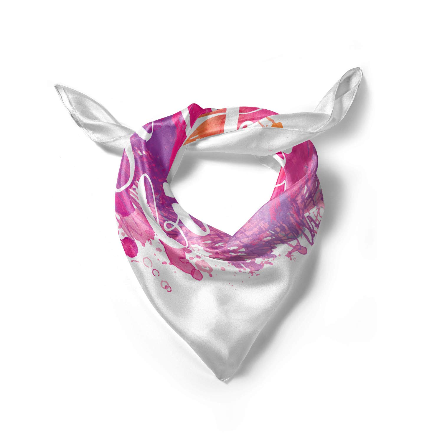 Ambesonne Watercolor Birthday Text Art Head Scarf - Fashionable Hair Wrap for Women, Perfect for Beach, Travel, and Special Occasions