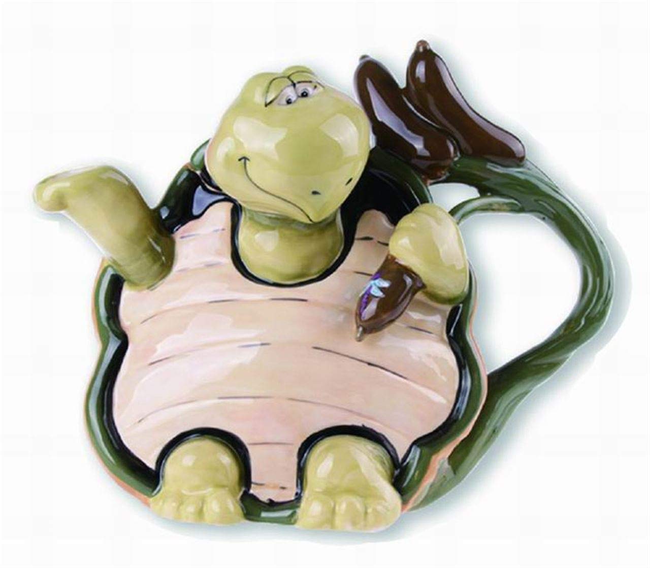 Blue Sky Ceramics Turtle Teapot - Handcrafted Ceramic Teapot with Unique Turtle Design, Perfect for Tea Lovers & Home Decor | Ideal for Gift Giving, Afternoon Tea, and Zen Garden Decor