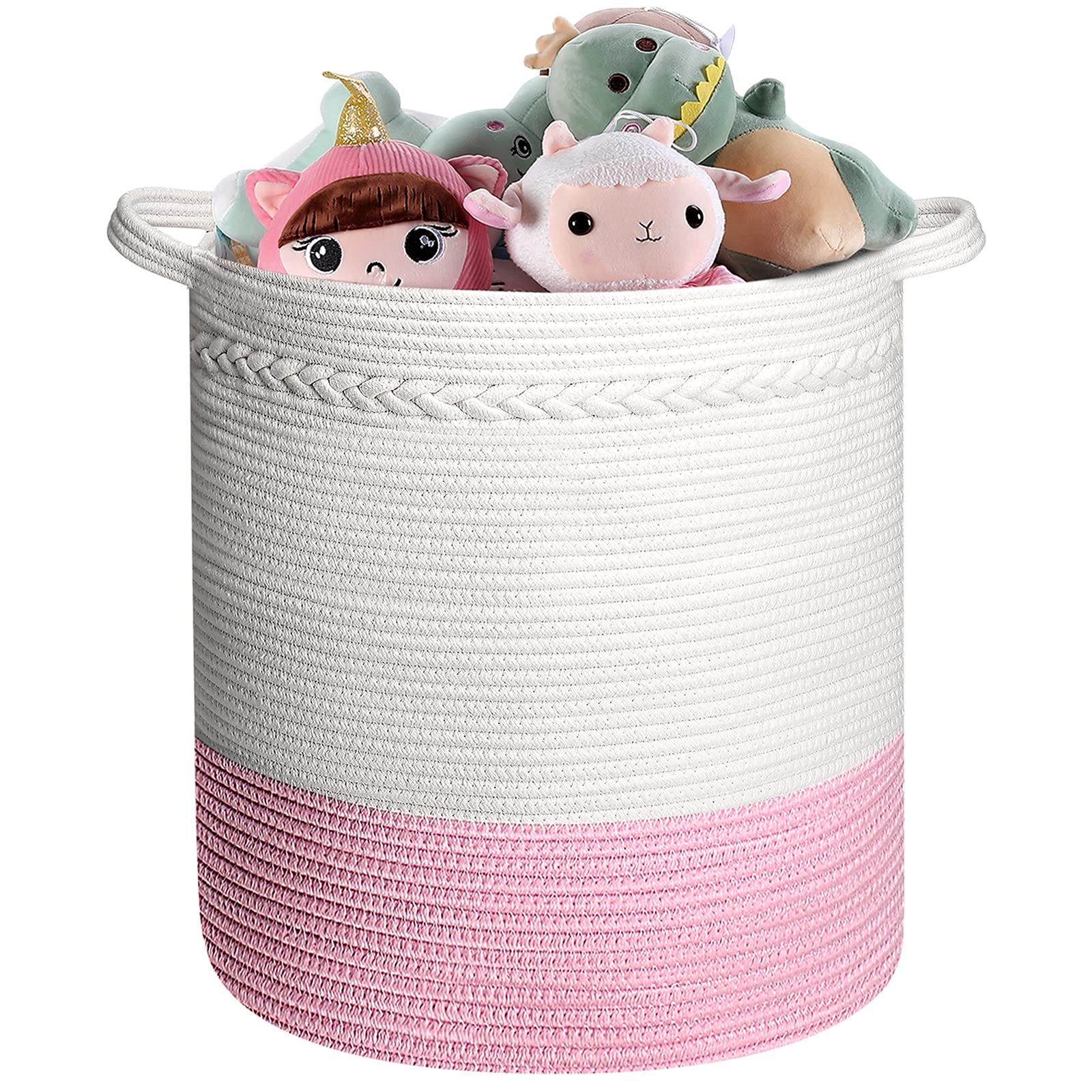 Natural Cotton Woven Storage Basket - 16.5