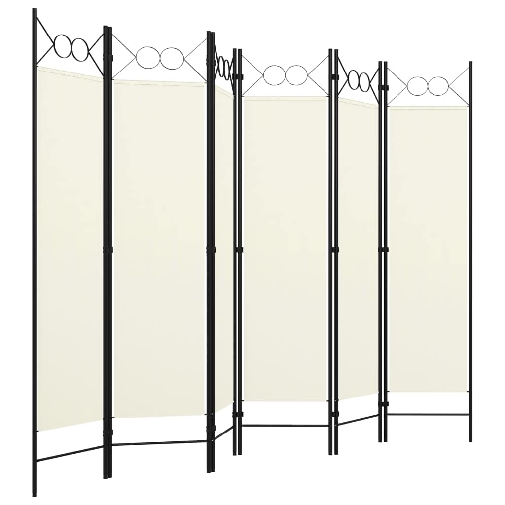 6-Panel Folding Room Divider Screen - 94.5