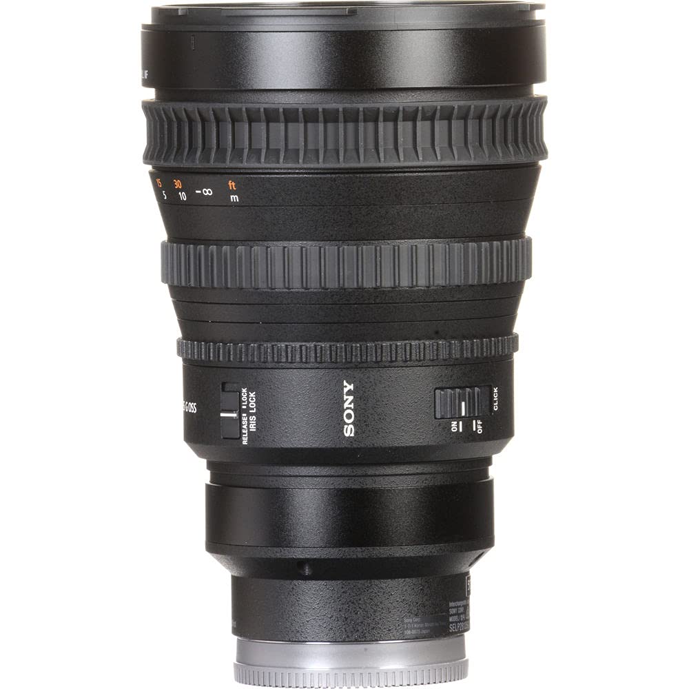 Sony FE PZ 28-135mm f/4 G OSS Lens (SELP28135G) with Complete Bundle - Backpack, 64GB SD Card, Card Reader, Flexible Tripod, Memory Card Case, Lens Cap Keeper, Cleaning Kit & Hand Strap | Perfect for Videography, Travel Photography & Professional Shooting