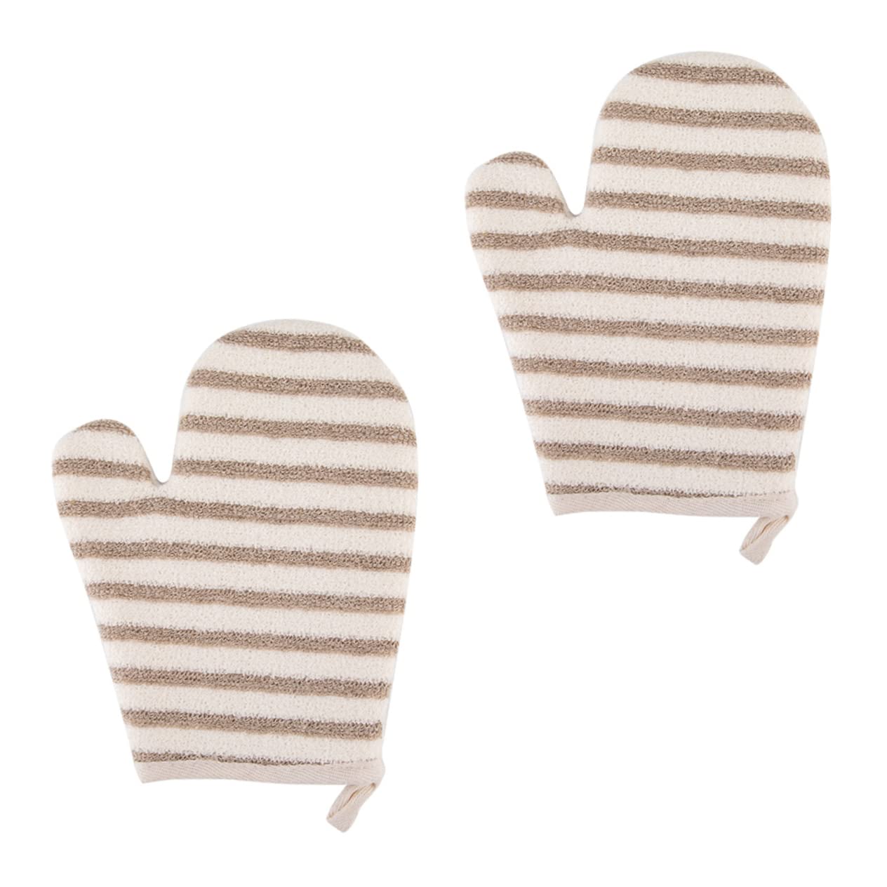 Beautifufu 2-Pack Exfoliating Bath Towel Gloves - Loofah Mitt for Deep Body Scrub, Back Scrubber & Skin Cleansing | Perfect for Shower, Spa & Sensitive Skin Care