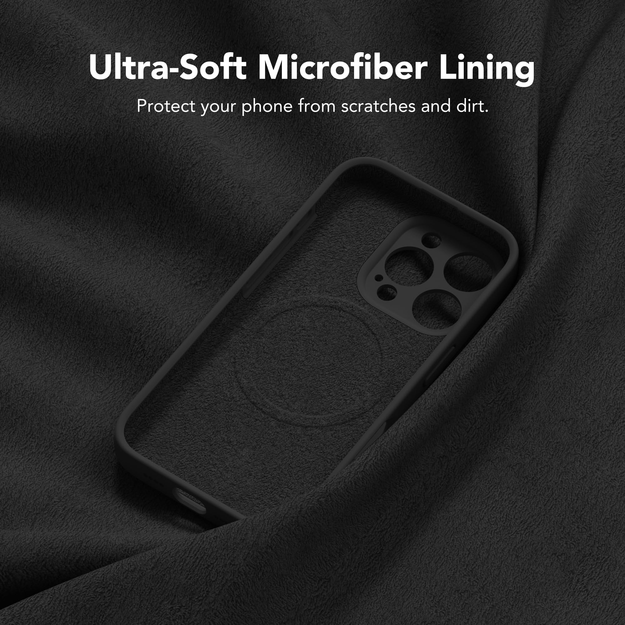 Magnetic Shockproof Silicone Case for iPhone 16 Pro (6.3
