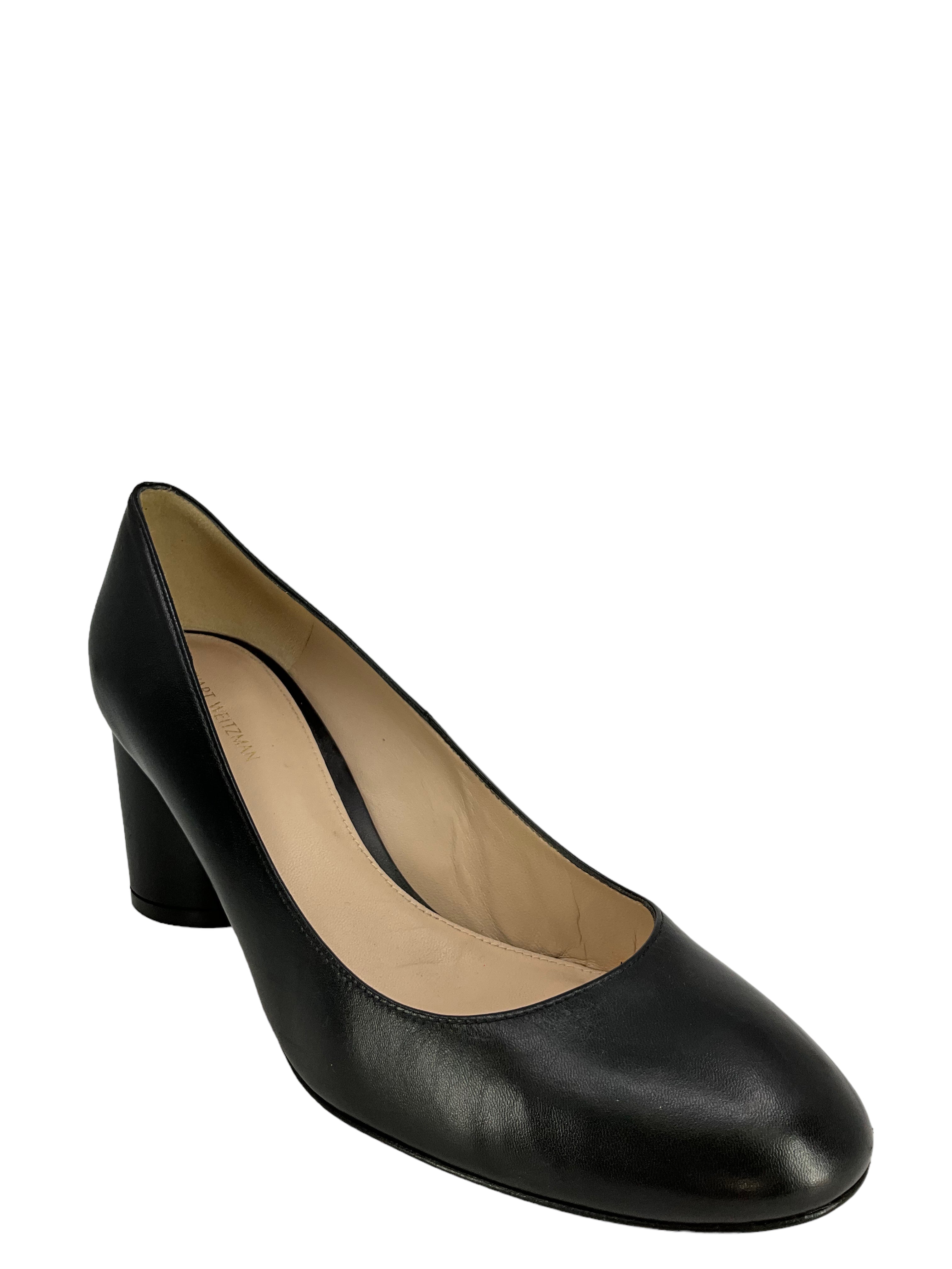 Stuart Weitzman Women's Leather High Heel Pumps Size 8.5 | Comfortable Dress Shoes for Work, Party & Special Occasions