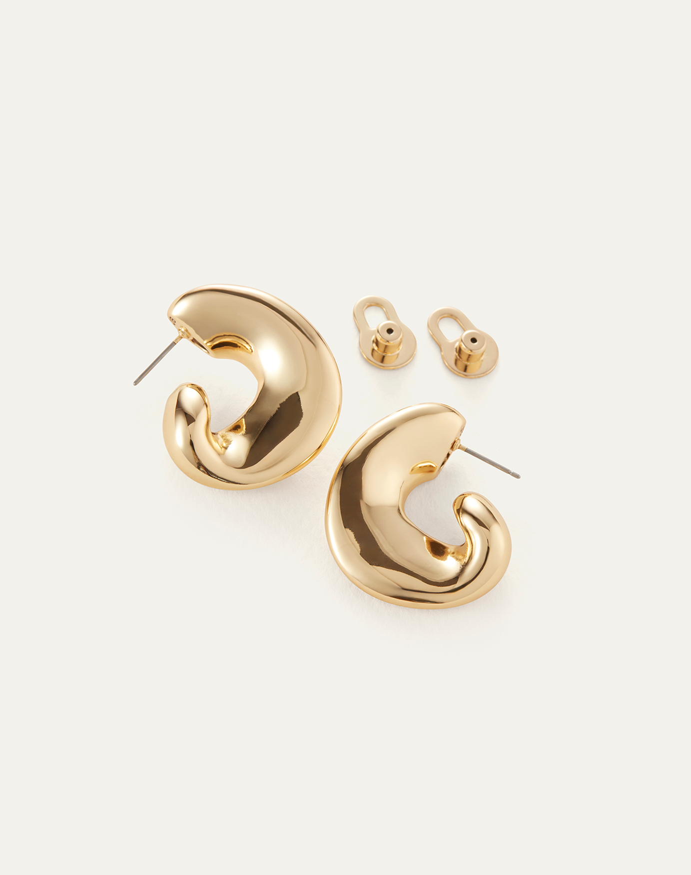 Stylish Gigi Hoop Earrings for Women - 14K Gold Plated Trendy Jewelry - Perfect for Parties, Weddings & Everyday Wear