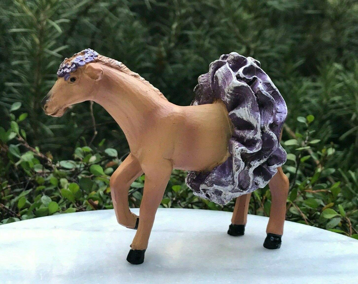 Miniature Fairy Garden Decor - Wild Ones Patti Pony Horse Figurine for Dollhouse & Fairy Garden Scenes | Perfect for DIY Fairy Gardens, Terrariums, and Home Decor