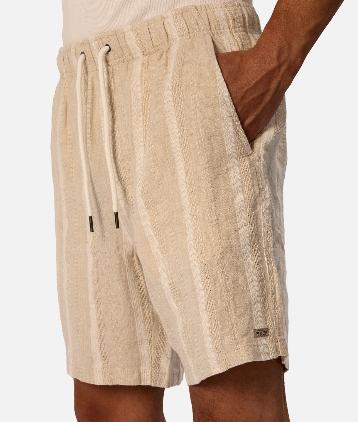 Premium Bahrain Linen Blend Shorts in Wheat - Lightweight & Breathable Summer Casual Shorts for Men | Perfect for Beach, Vacation & Outdoor Activities