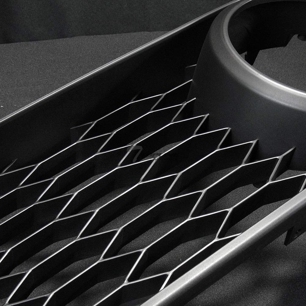 2005-2009 Ford Mustang GT Glossy Black Honeycomb Mesh Front Bumper Grille with Fog Light Holes | Replacement Grill Compatible with Mustang GT | Perfect for Car Upgrades & Customization