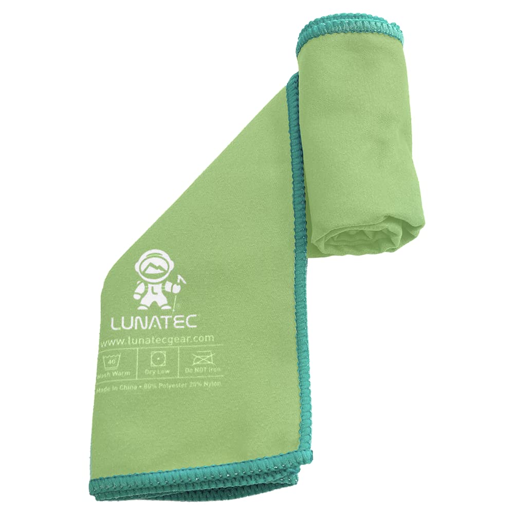 LUNATEC Quick-Dry Microfiber Travel Towel - Ultra Absorbent Camping, Gym & Sports Towel - Lightweight & Compact for Hiking, Beach, Yoga & Outdoor Adventures