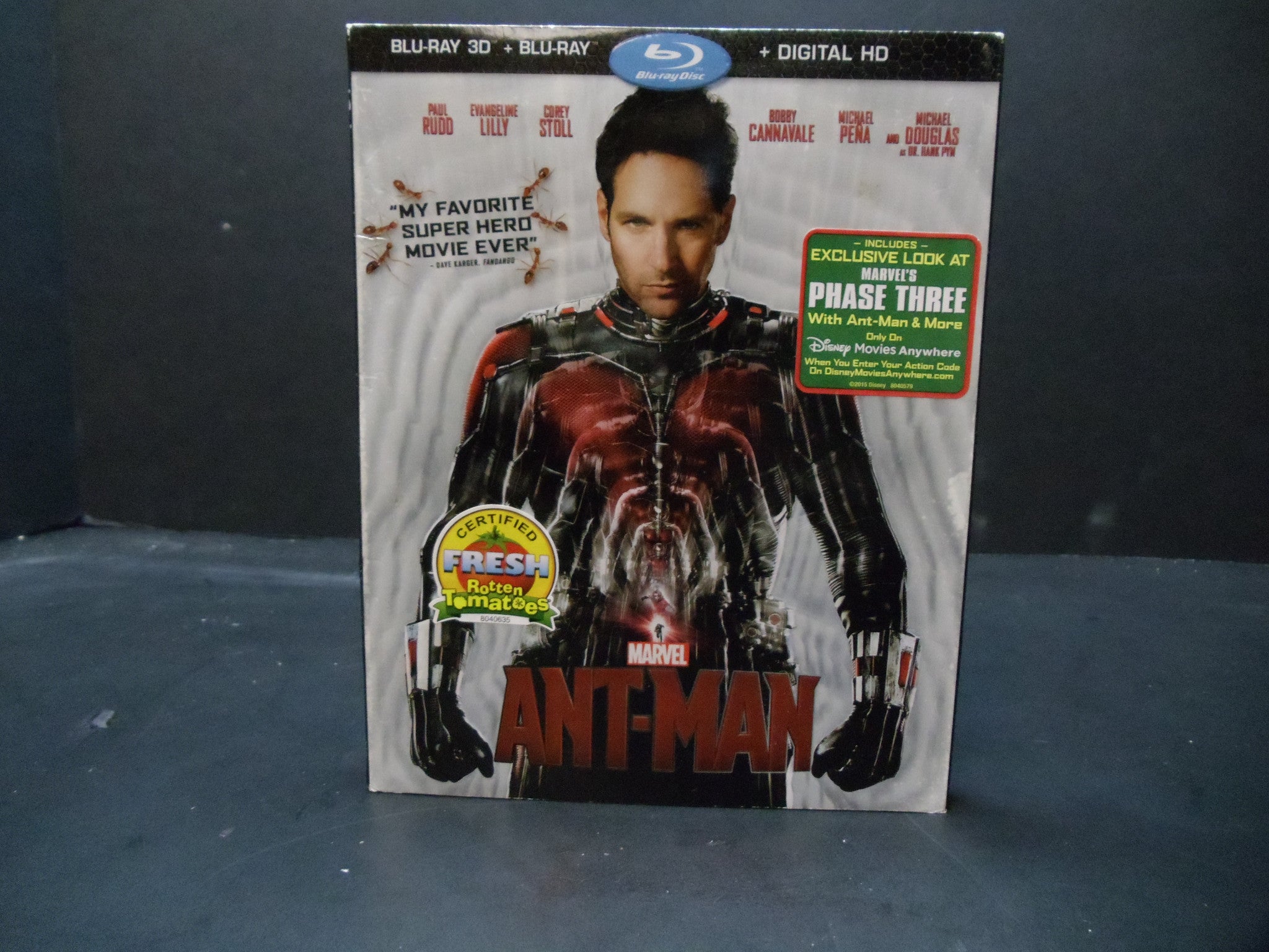 Ant-Man (2015) Blu-ray 3D + 2D 2-Disc Set - Marvel Superhero Movie - Perfect for Home Theater & Marvel Collection