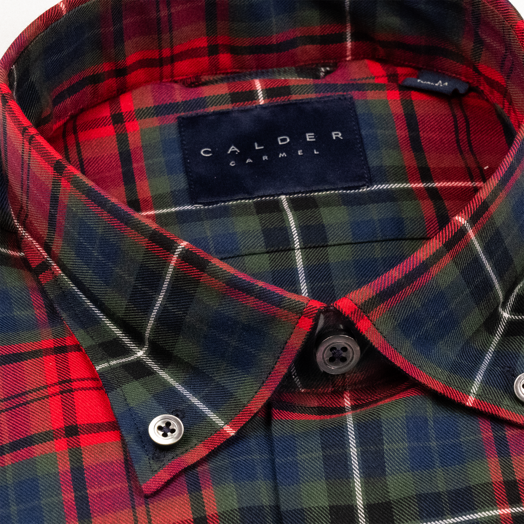 Calder Red Plaid Long Sleeve Button Down Shirt for Men - Casual & Office Wear - Perfect for Fall, Winter & Holiday Outfits