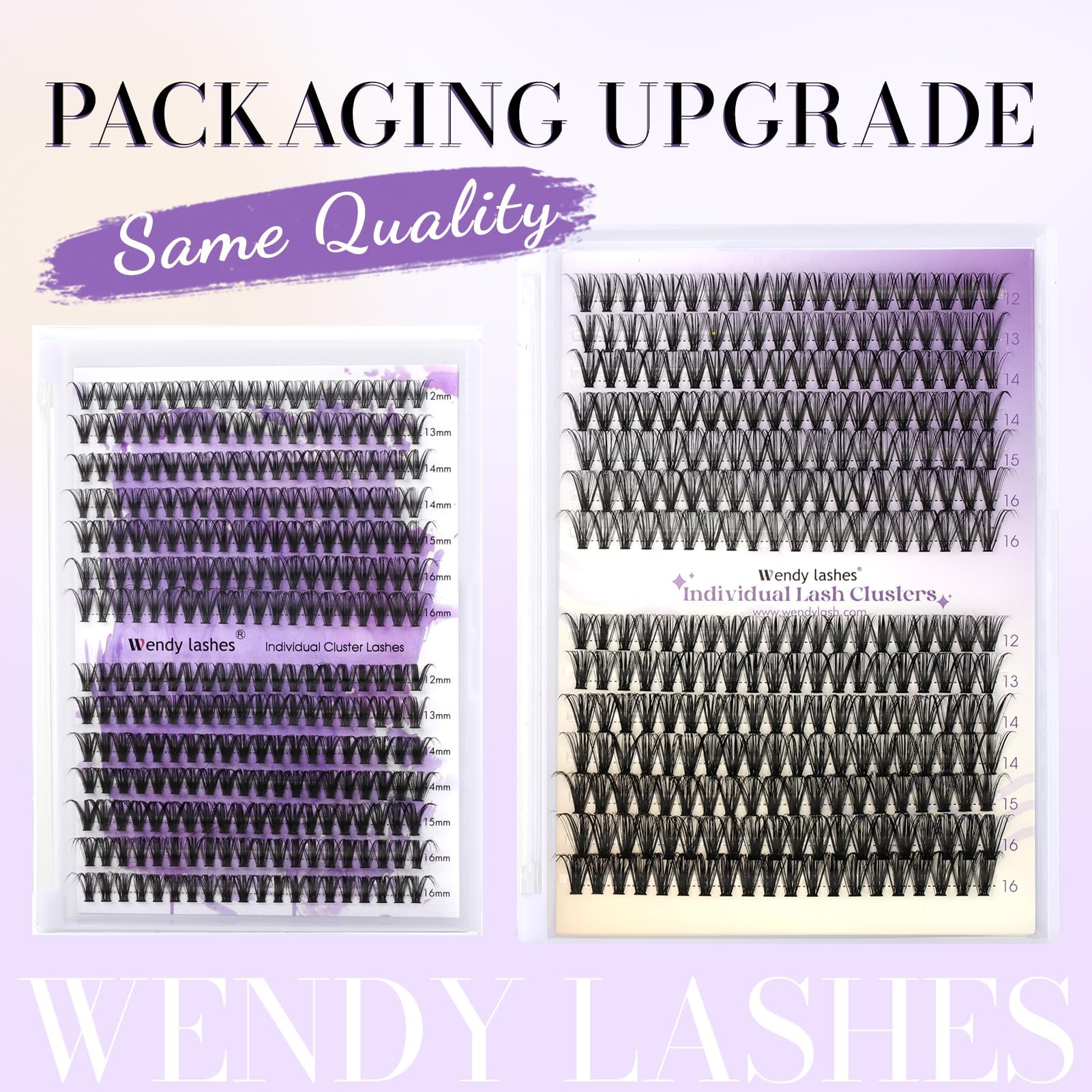 Premium DIY Lash Clusters Kit for Eyelash Extensions - Ultra Light, Natural & Fluffy Manga Style (12-16mm Mixed, D Curl, 30/40D) - Waterproof Wispy Anime & Cat Eye Lashes by Wendy Lashes - Perfect for Parties, Weddings & Daily Glam Looks