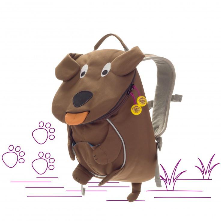 Affenzahn Small Alex the Dog Backpack for Kids - Lightweight & Durable School Bag for Boys & Girls - Perfect for Daycare, Preschool & Outdoor Adventures