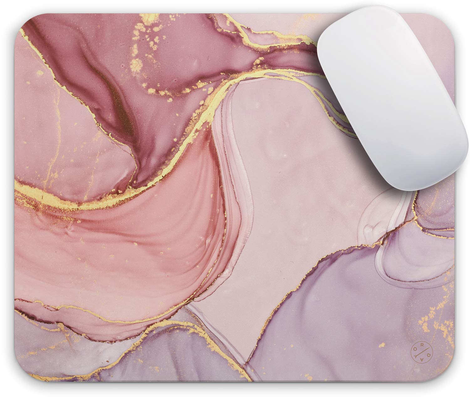 Oriday Gaming Mouse Pad with Inspirational Quotes - Non-Slip Large Extended Mouse Mat for PC, Laptop, Office & Home Workstation - Motivational Work Desk Accessory (Pink and Purple) - Perfect for Gamers, Programmers & Remote Workers