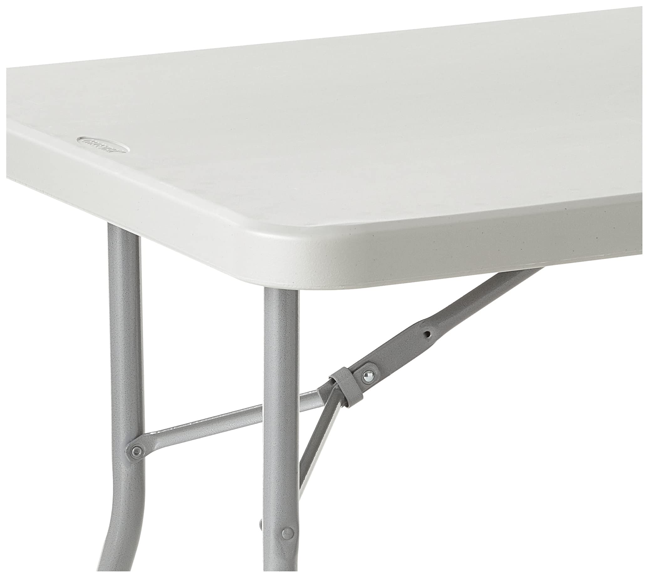 Office Star 5-Foot Light Gray Resin Folding Table - Durable Multipurpose Rectangle Table for Indoor & Outdoor Use | Perfect for Parties, Picnics, Camping & Home Office