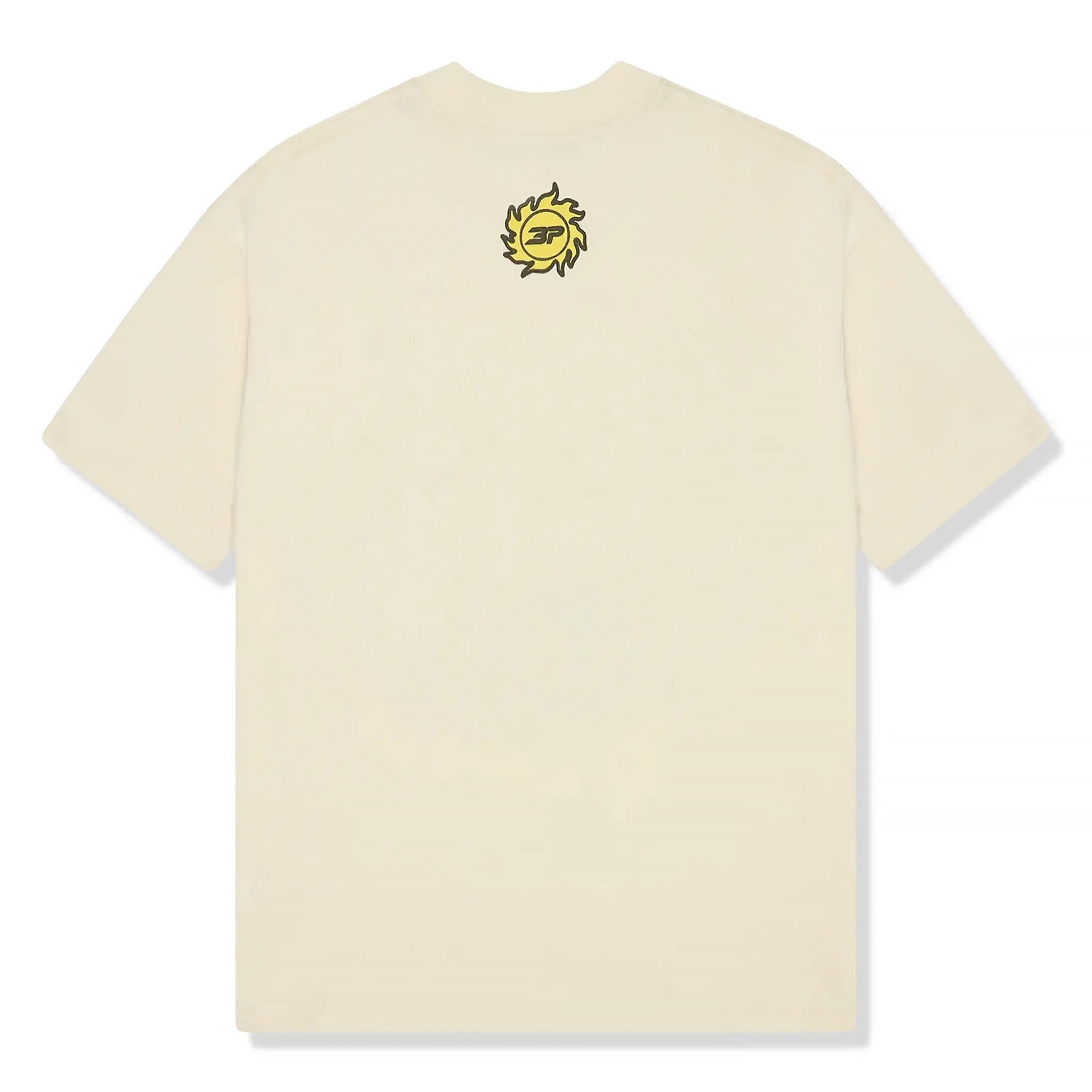 Broken Planet Foot On The Gas Vanilla White T-Shirt for Men - Stylish Graphic Tee for Casual Wear, Street Fashion & Everyday Outfits