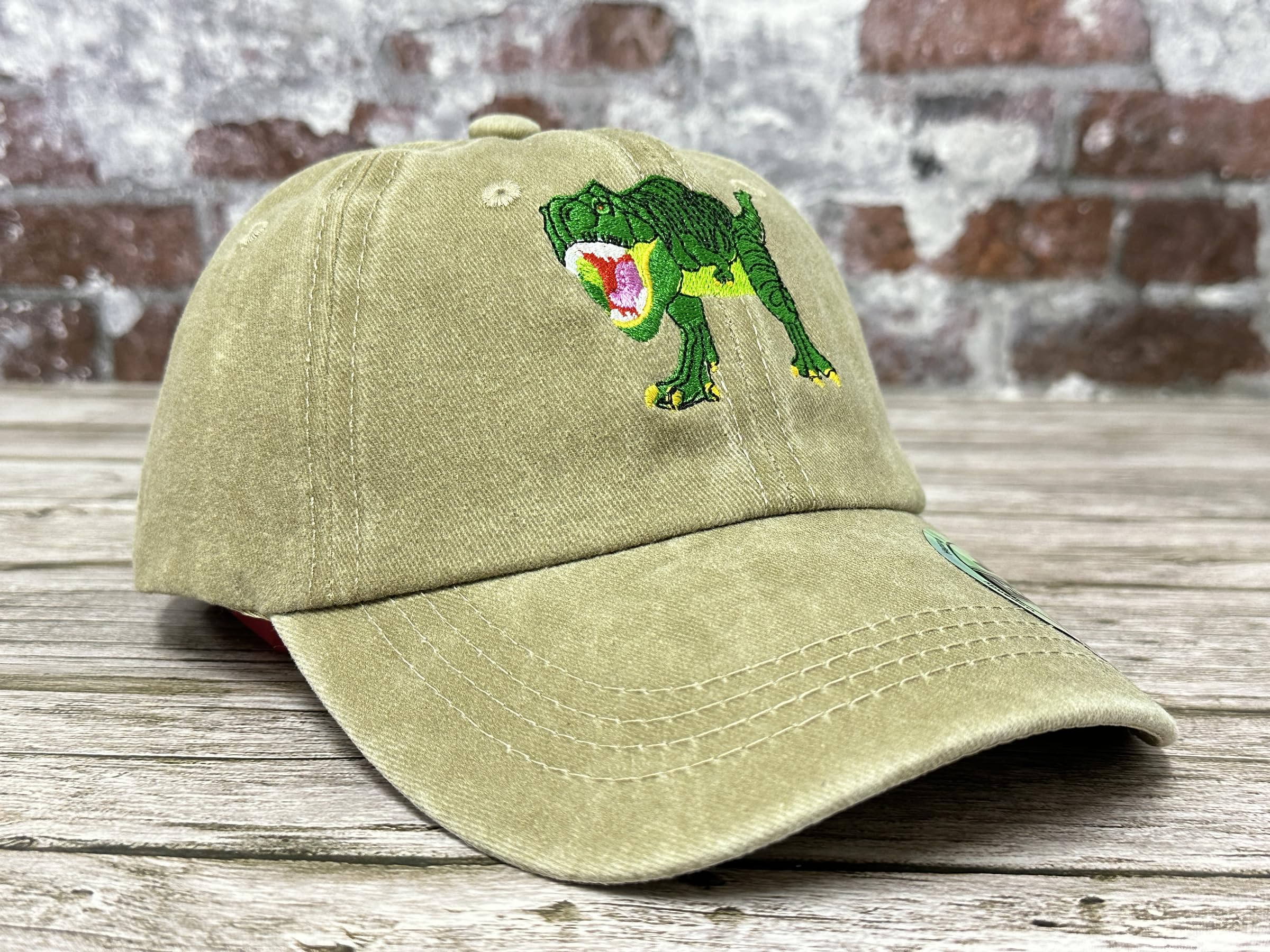 Hepandy Tyrannosaurus T-Rex Dinosaur Hat for Kids - Adjustable Dino Costume Hat for Boys & Girls - Perfect for Halloween, Birthday Parties & Dinosaur Theme Events