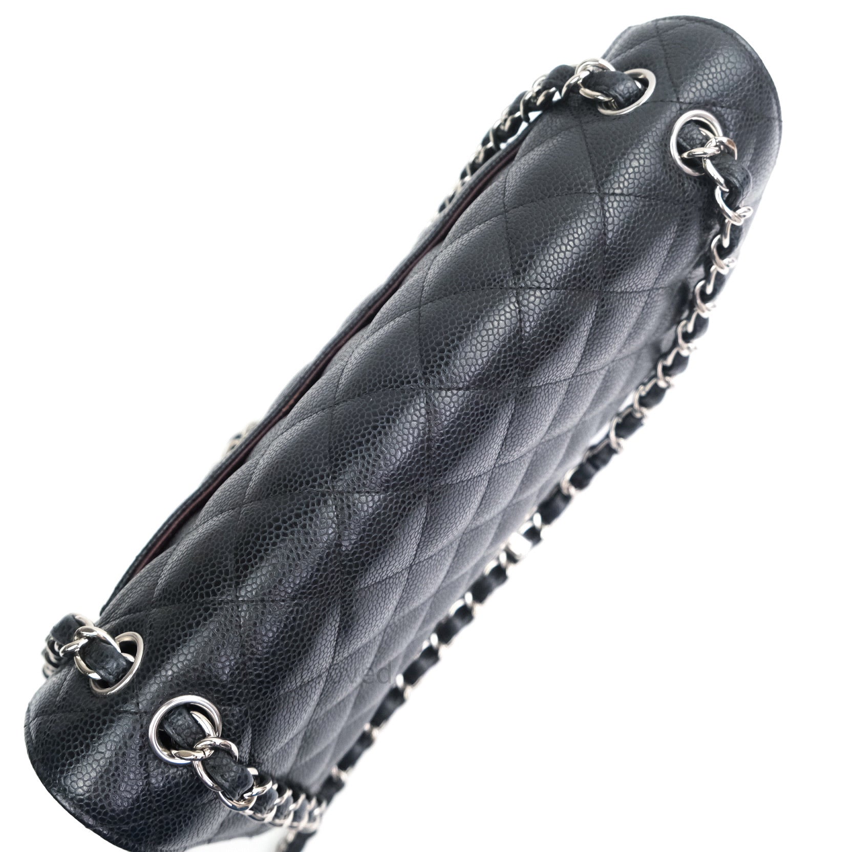 Chanel Caviar Quilted Jumbo Double Flap Bag Black with Silver Hardware - Luxury Designer Handbag for Women, Perfect for Parties, Work & Special Occasions
