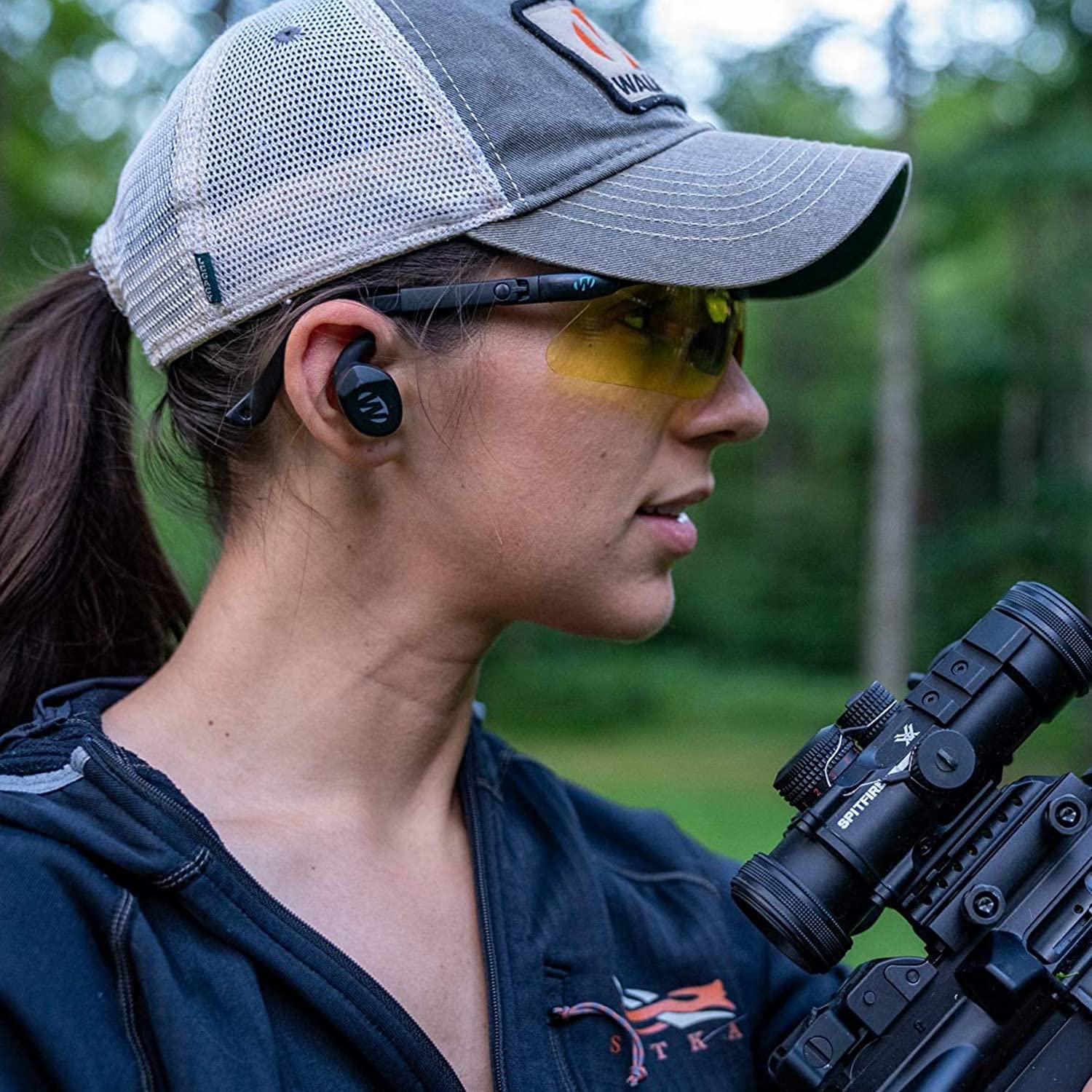 Walker's Silencer Rechargeable Wireless Earbuds - Noise Cancelling Bluetooth Headphones for Running, Gym, Work & Travel | Comfortable Secure Fit Earphones with Long Battery Life