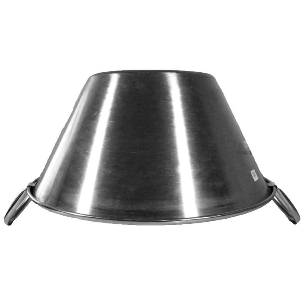 Thaweesuk Shop XXL 29-Inch Stainless Steel Carnitas Wok - Heavy Duty Commercial Wok Pan with 15-Inch Base, Perfect for Outdoor Cooking, Catering & Large Family Meals