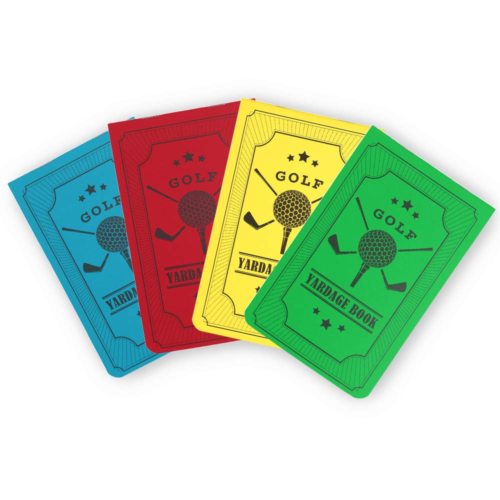 BIG TEETH Golf Scorecard & Yardage Book - Multi-Color Golf Notebook for Tracking Stats & Improving Your Game (6.6 x 4.1 in) | Perfect for Golf Practice, Tournaments & Course Management