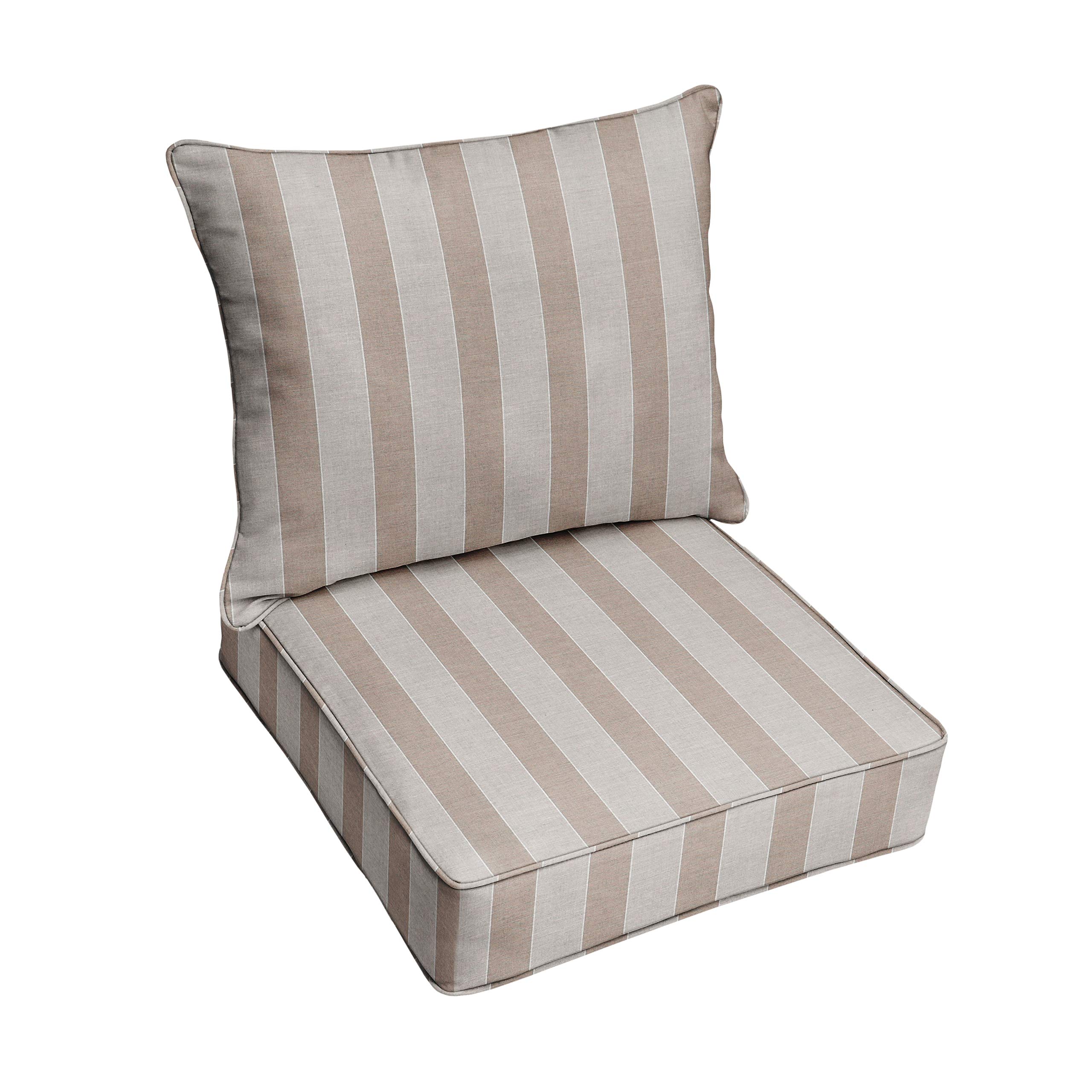 Sorra Home Sunbrella Dune Indoor Outdoor Cushion - Waterproof, Fade Resistant Patio Furniture Cushion for Sofa, Chair, Bench - 1 Pack (18