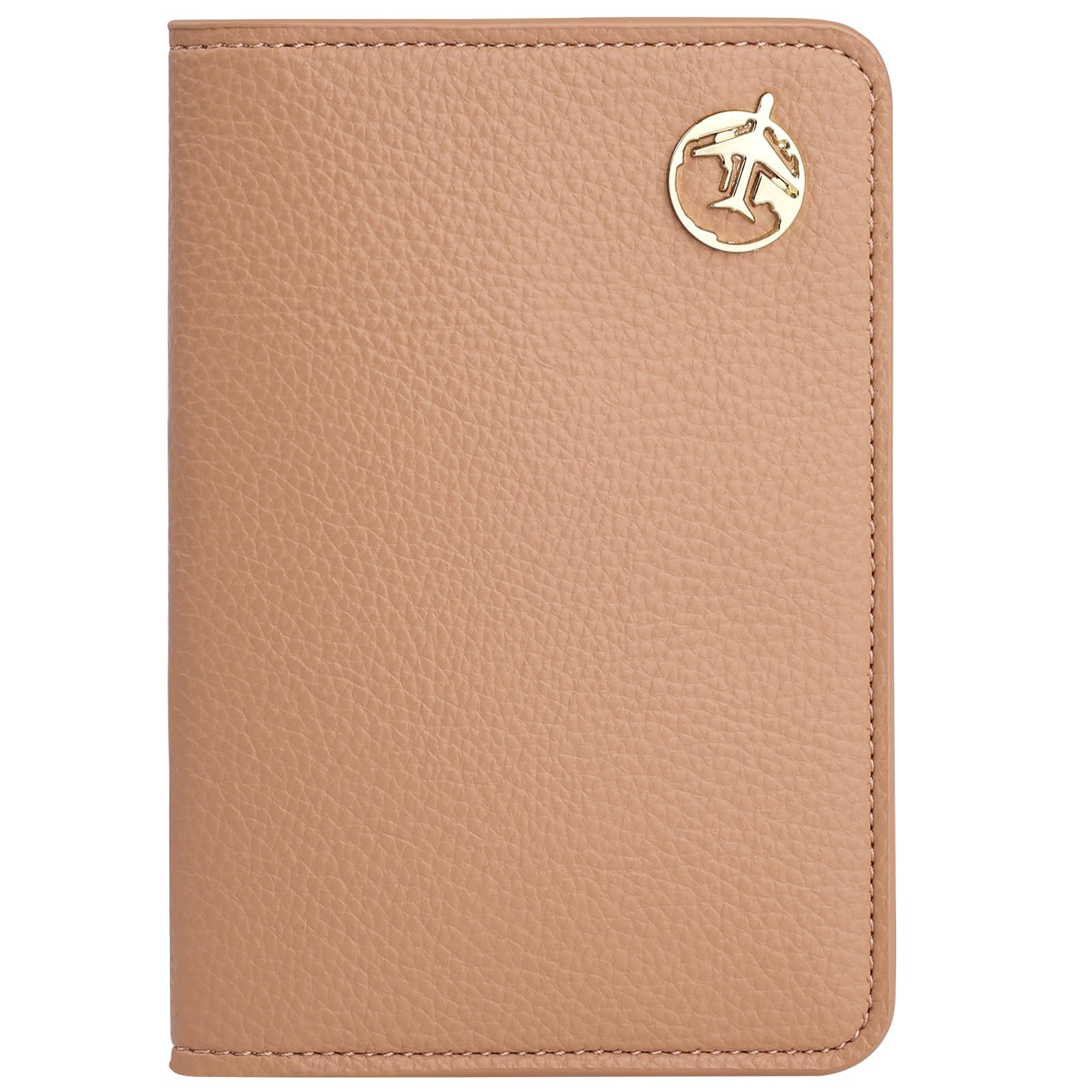Premium PU Leather Passport Holder & Travel Wallet - RFID Blocking, Holds Passport, Credit Cards, Business Cards & Boarding Passes (Coral Pink) - Perfect for International Travel & Business Trips