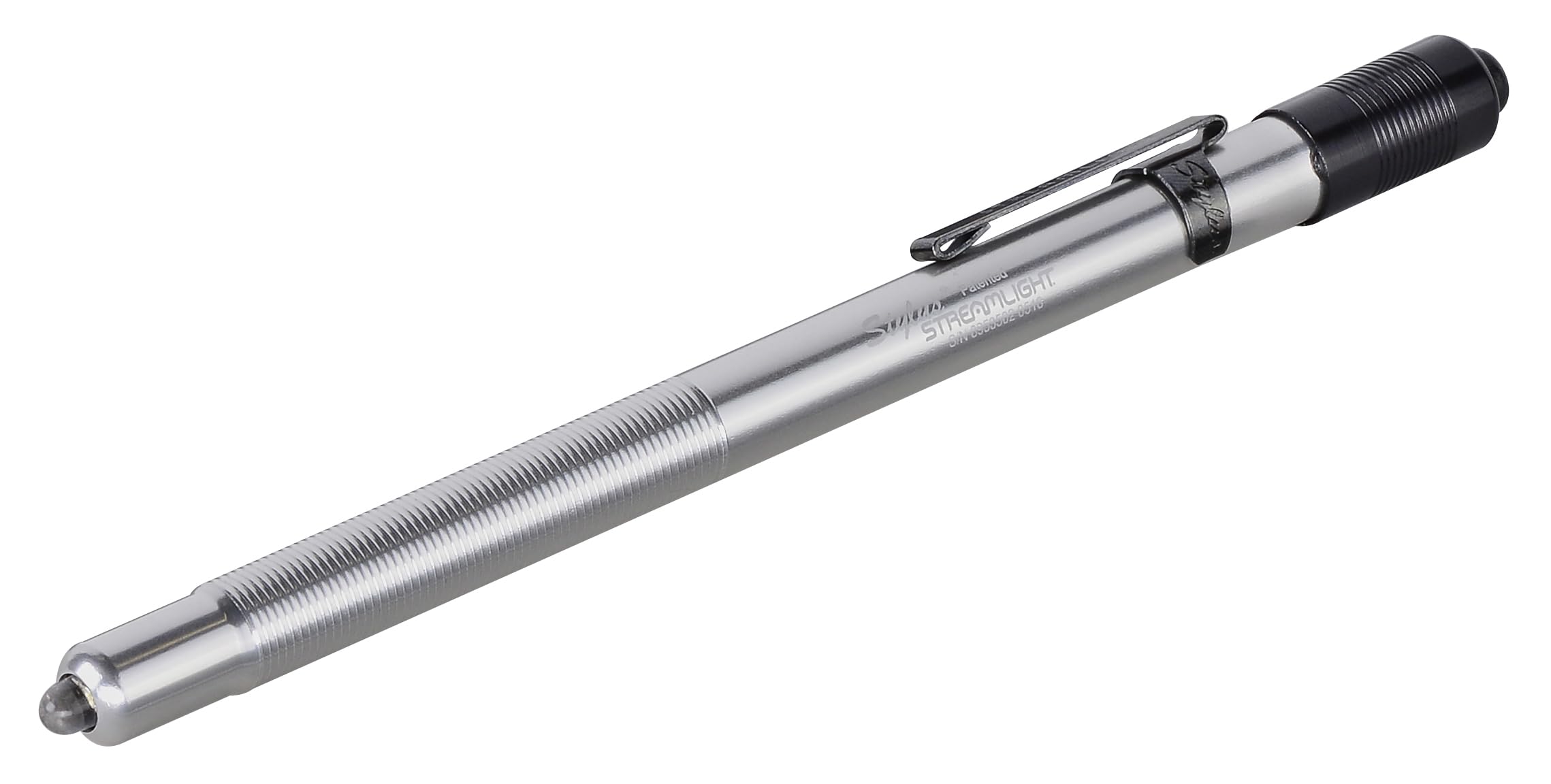 Streamlight 65012 Stylus 11-Lumen White LED Pen Light with 3 AAAA Alkaline Batteries - Compact & Bright Flashlight for Inspection, Reading & Emergency Use - Silver