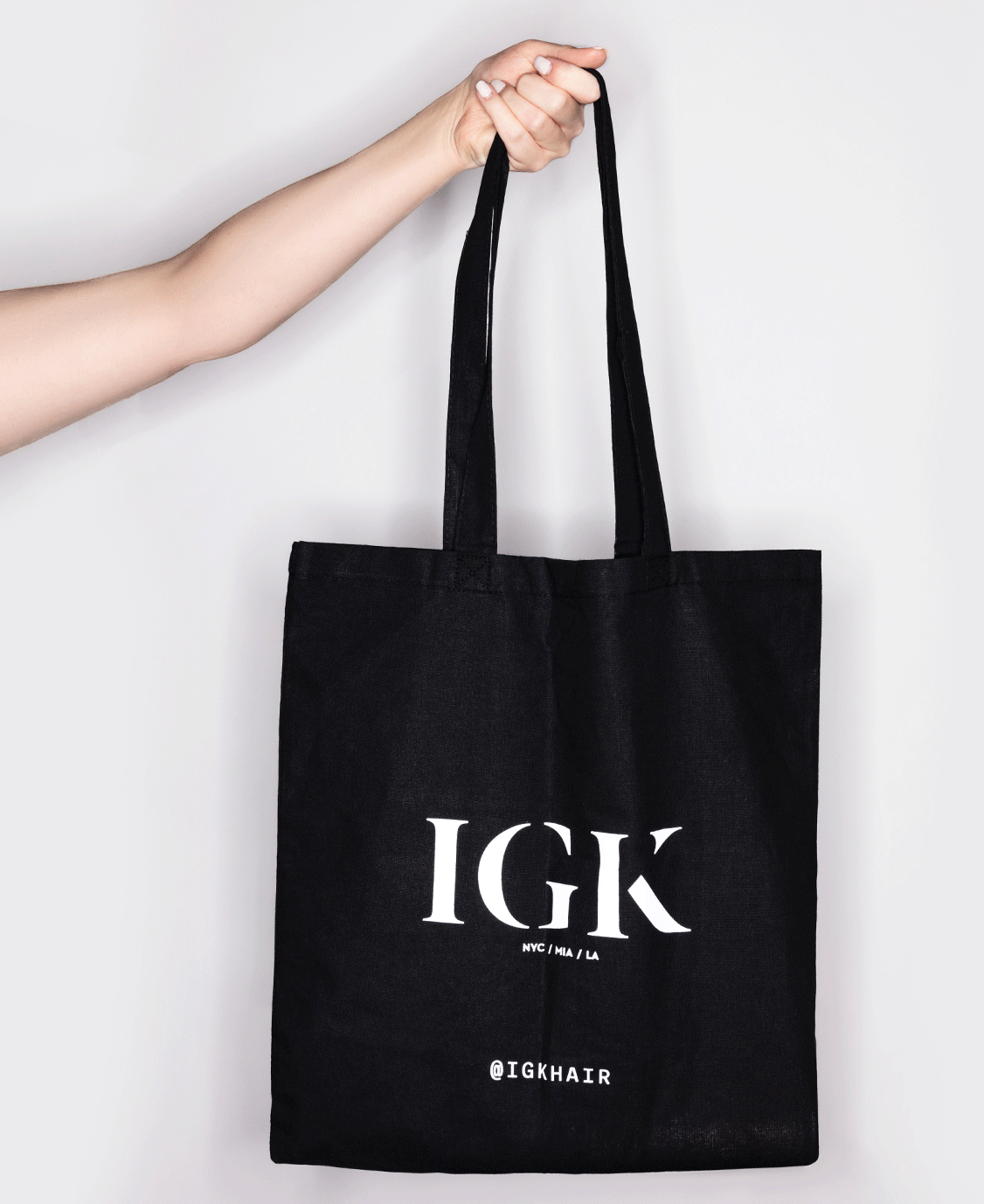 IGK Tote Bag - Stylish & Durable Reusable Shopping Tote for Groceries, Beach, Work & Travel - Eco-Friendly Cotton Canvas Carryall with Pockets