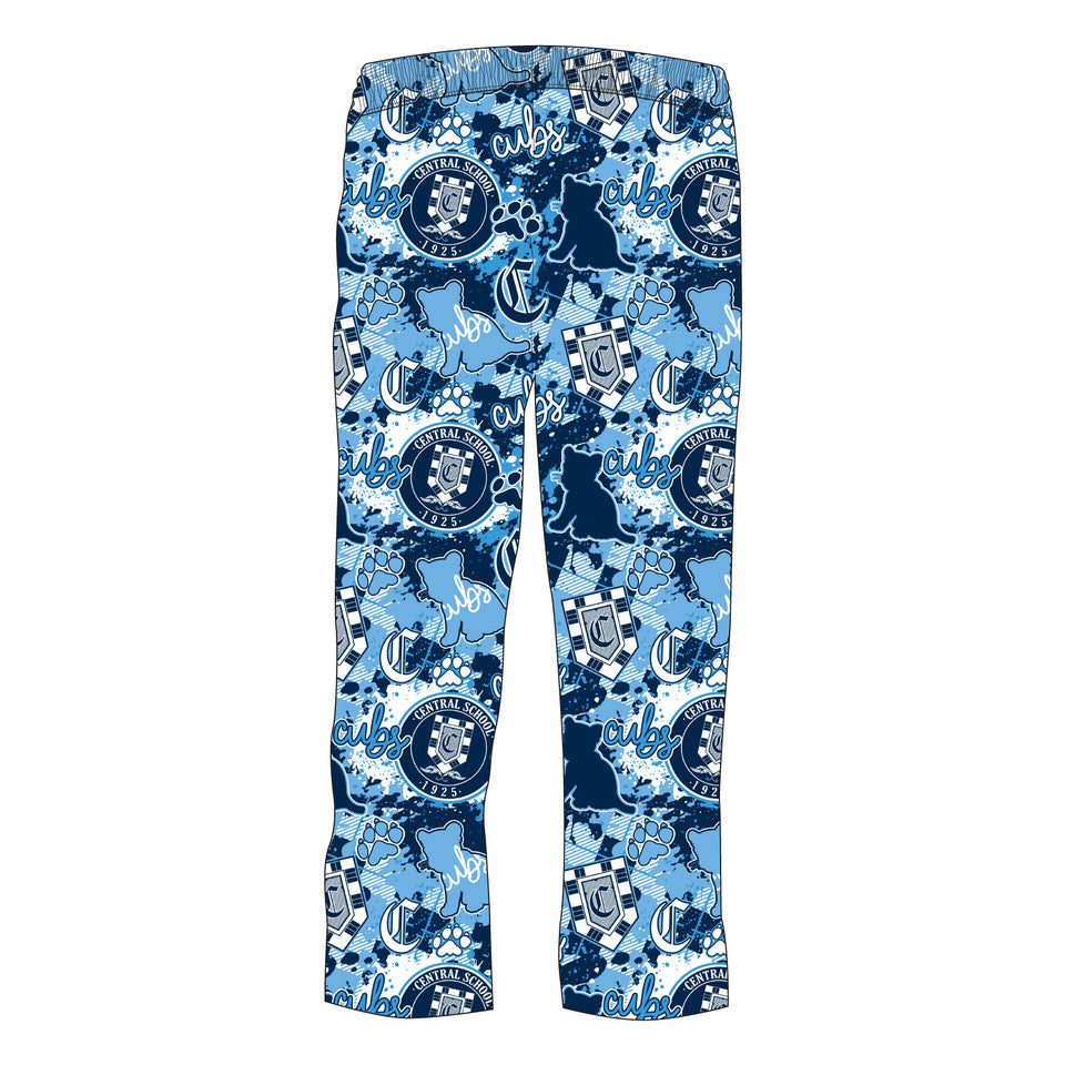 Youth & Adult Central School Cubs Lounge Pants - Comfortable Cotton Joggers for Men and Women - Perfect for Home, School, and Casual Wear