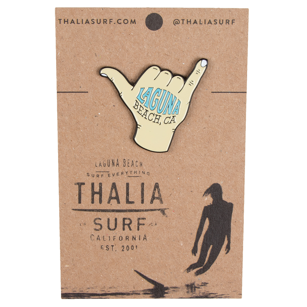 Thalia Surf Shaka Pin - Hawaiian Style Surf Enthusiast Accessory for Surfboards, Backpacks & Hats | Perfect for Surfers, Beach Lovers & Summer Outfits