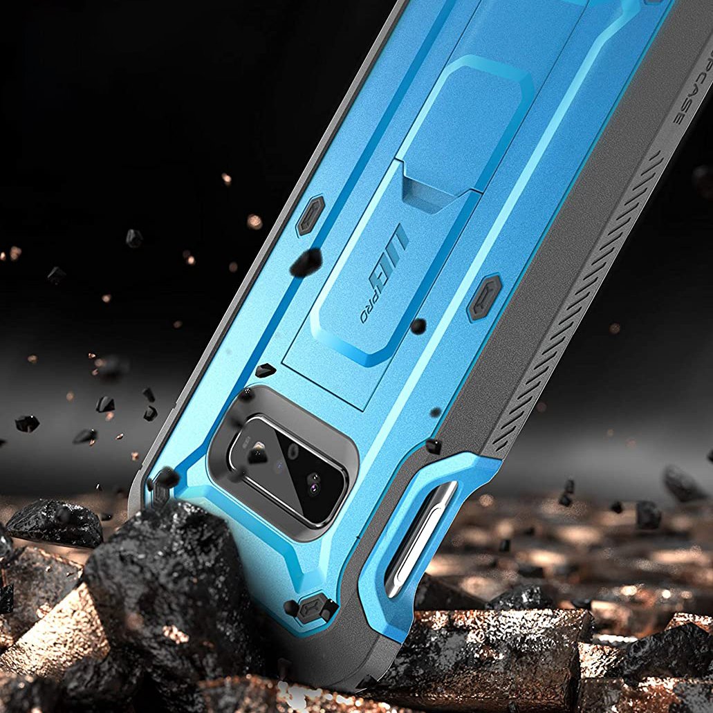 Samsung Galaxy S10e Unicorn Beetle Pro Full Body Rugged Holster Case - Heavy Duty Protection with Kickstand & Belt Clip (Blue) - Perfect for Outdoor, Work & Active Lifestyle
