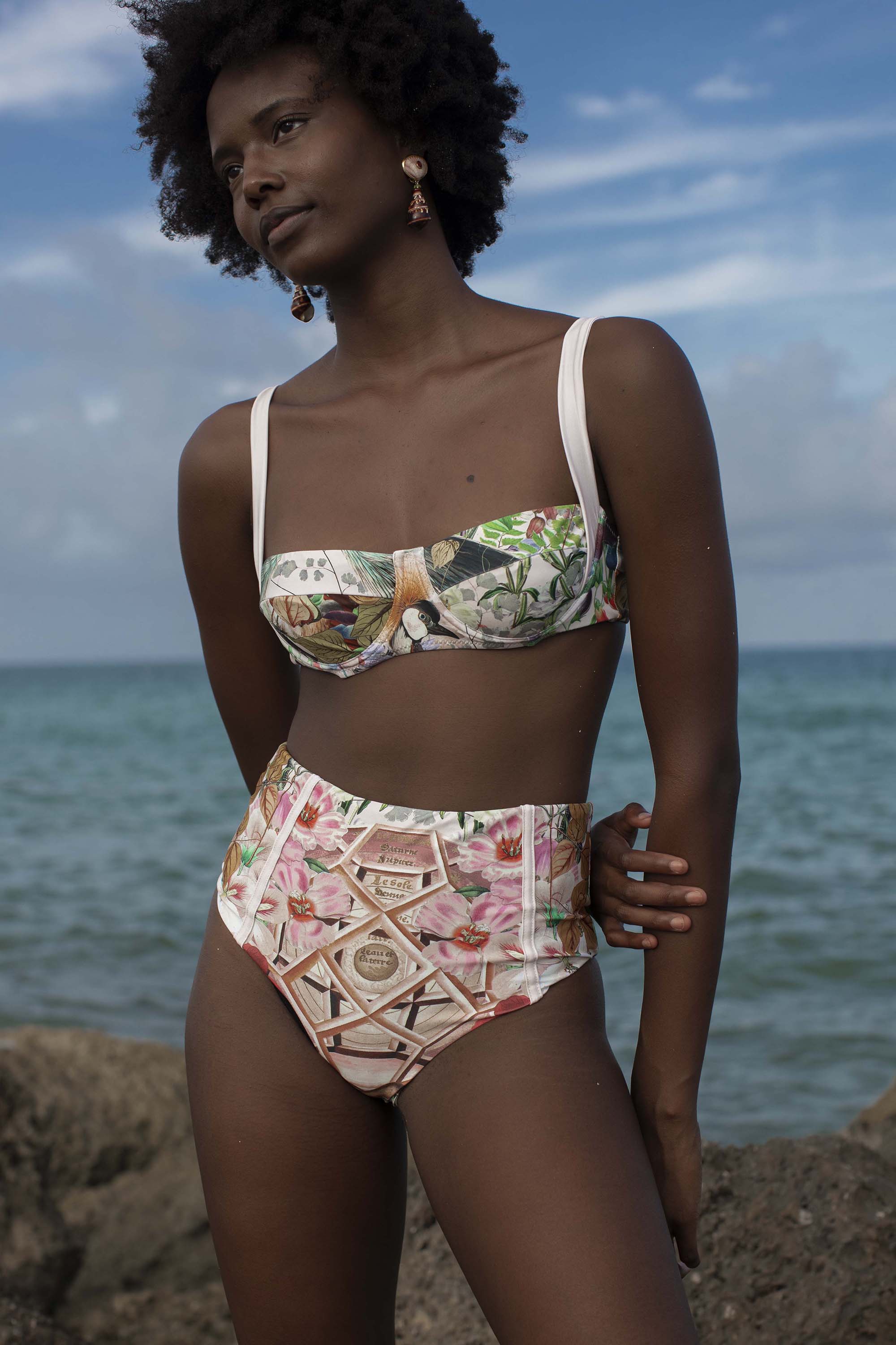 Sexy High-Waisted Carmel Bikini Bottom - Final Sale | Perfect for Beach Vacations, Pool Parties & Summer Getaways